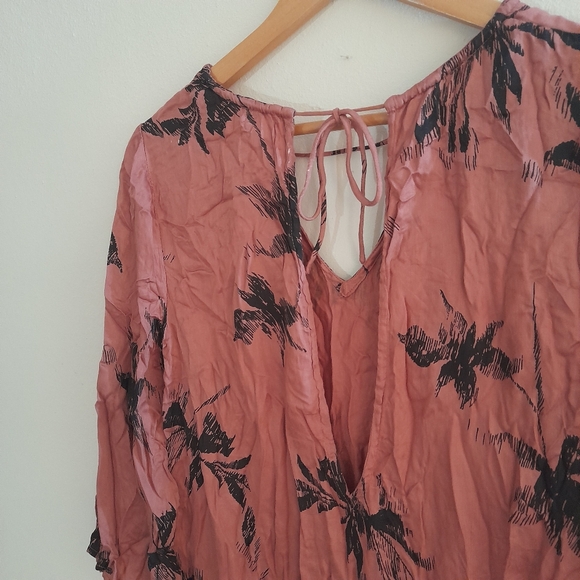 ● AMUSE Society | 100% Modal Tropical Palm Print Dress - Picture 4 of 14